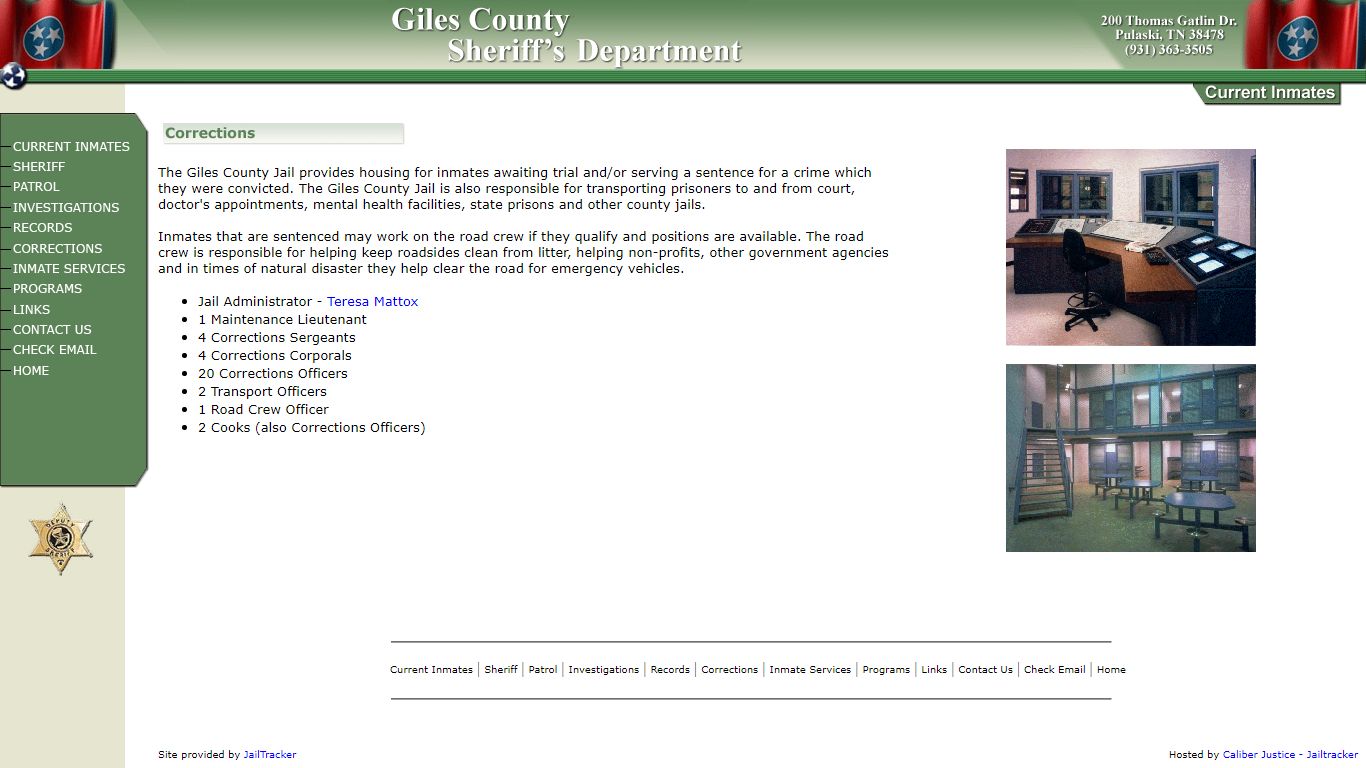 Welcome to the Giles County Sheriff's Department